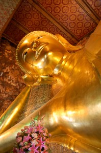 The famous reclining Buddha at Wat Pho.